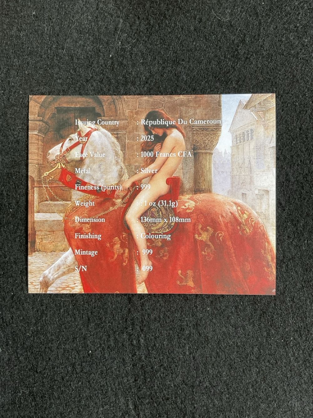 Lady Godiva  coin collectible - Main Image 3