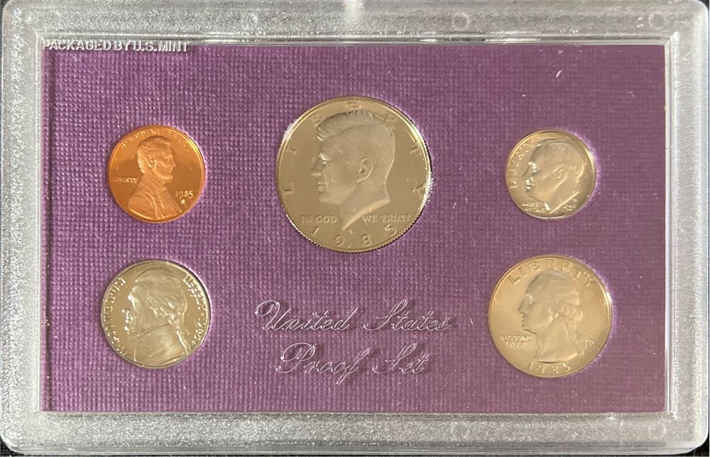 1985 US Proof Coin Set - 5 piece   coin collectible - Main Image 2