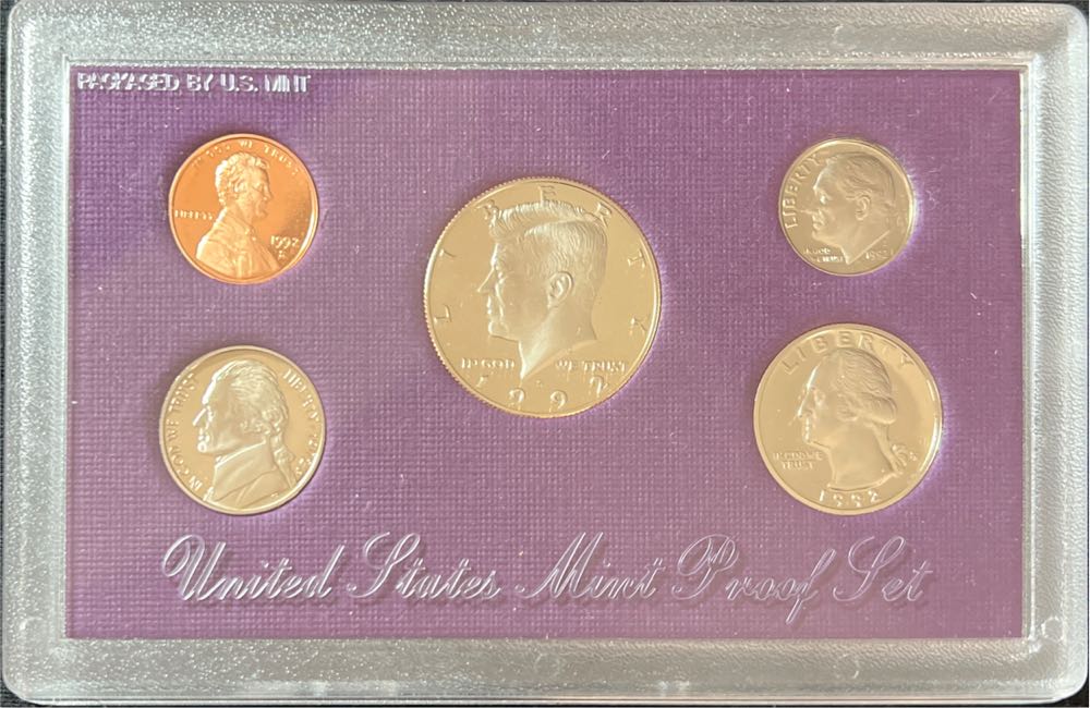 1992 US Mint Proof Set  coin collectible - Main Image 2