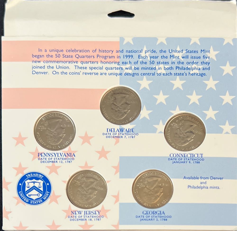 1999 Hallmark American Spirit Collection Mint Quarters  coin collectible - Main Image 2