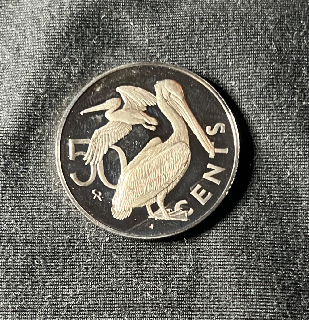 1973 British Virgin Islands 50 Cents, Proof  coin collectible - Main Image 2