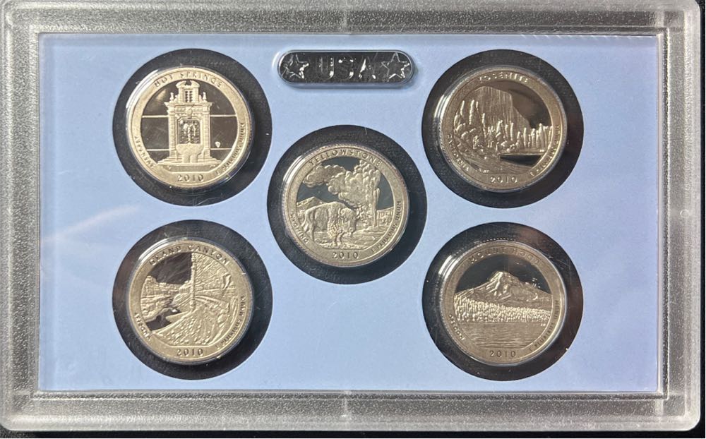 2010 S US Mint Quarters Proof Set  coin collectible - Main Image 2