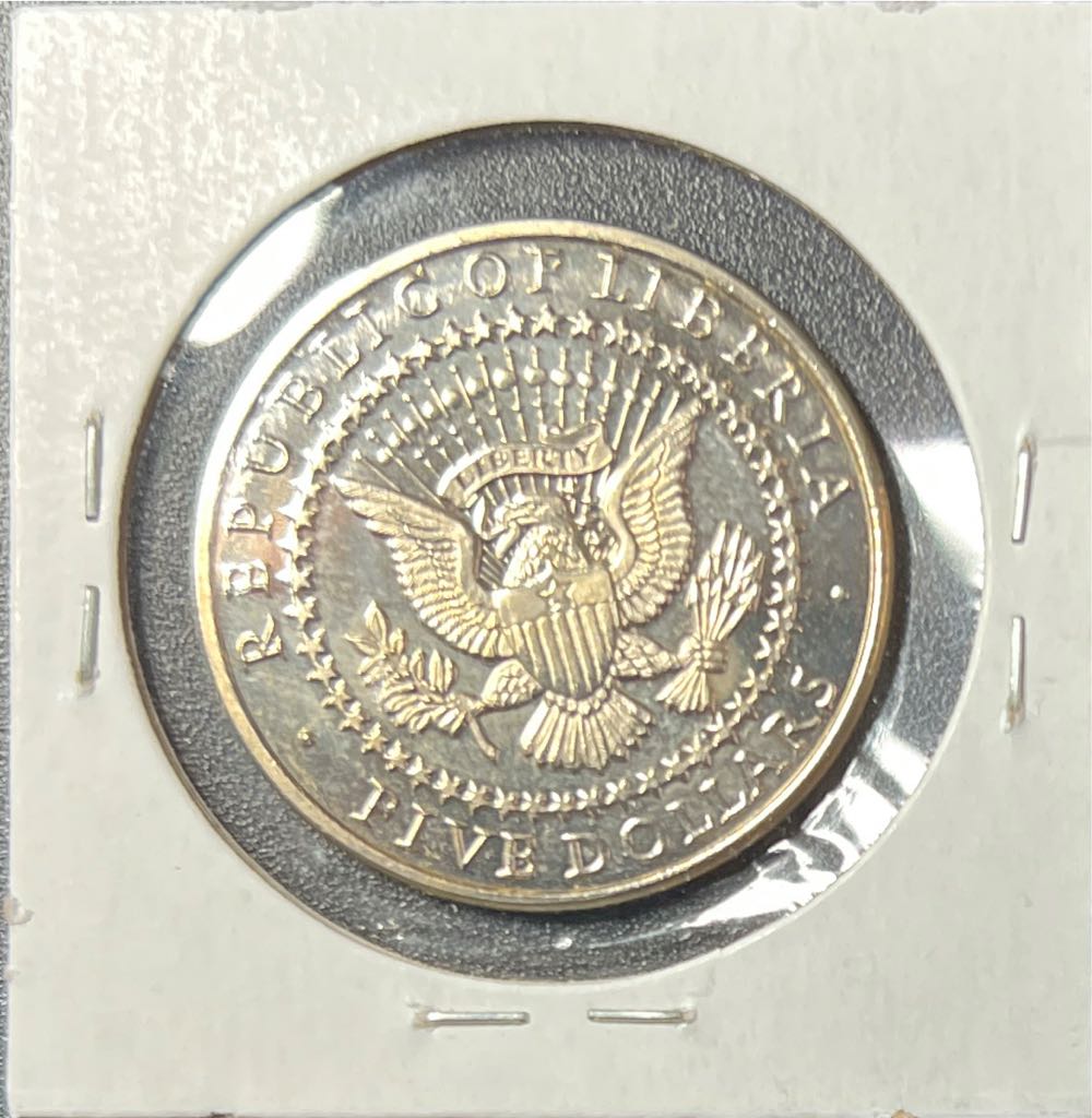 2000 Republic of Liberia $5 James Madison Commemorative Issue Coin  coin collectible - Main Image 2