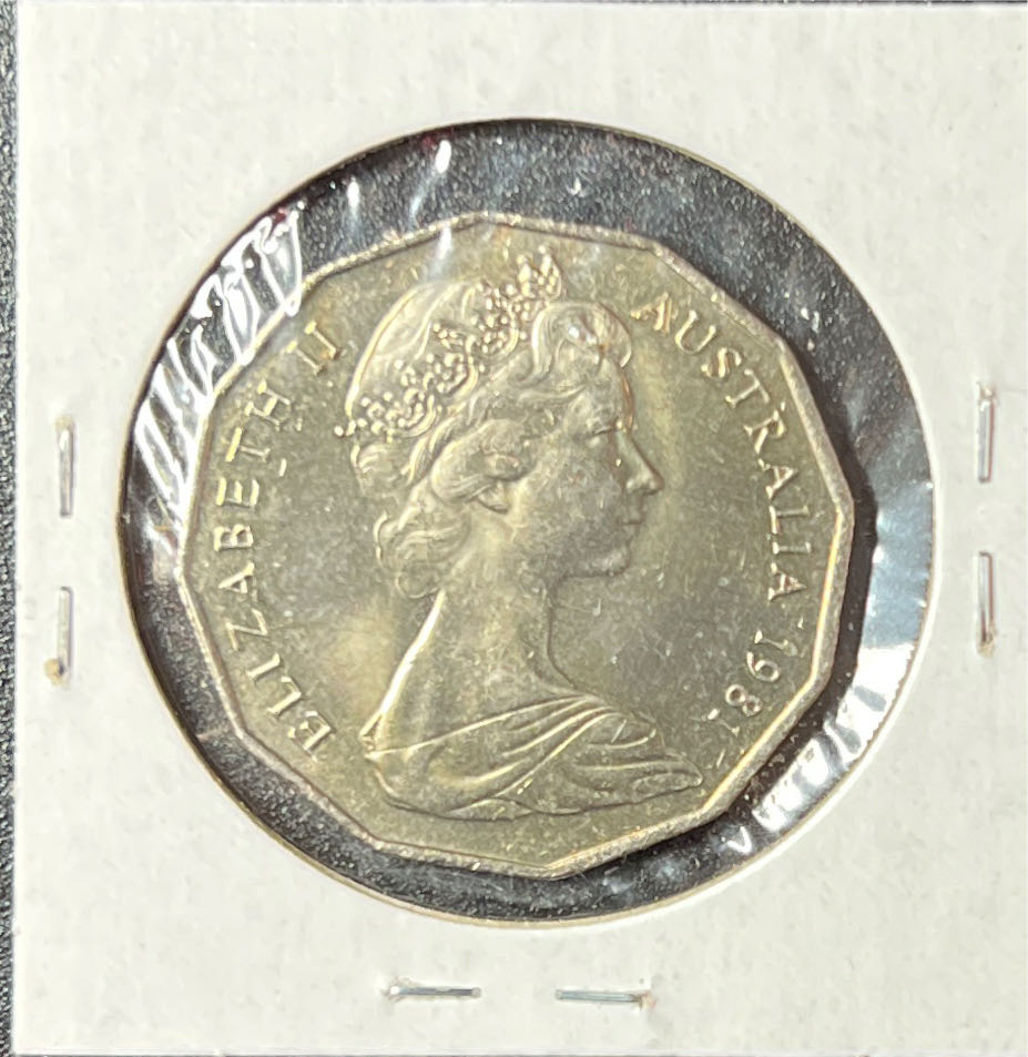 1981 Australia 50 Cents Royal Wedding Commemorative  coin collectible - Main Image 2