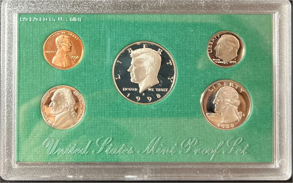 1998  US Proof Coin Set  coin collectible - Main Image 2