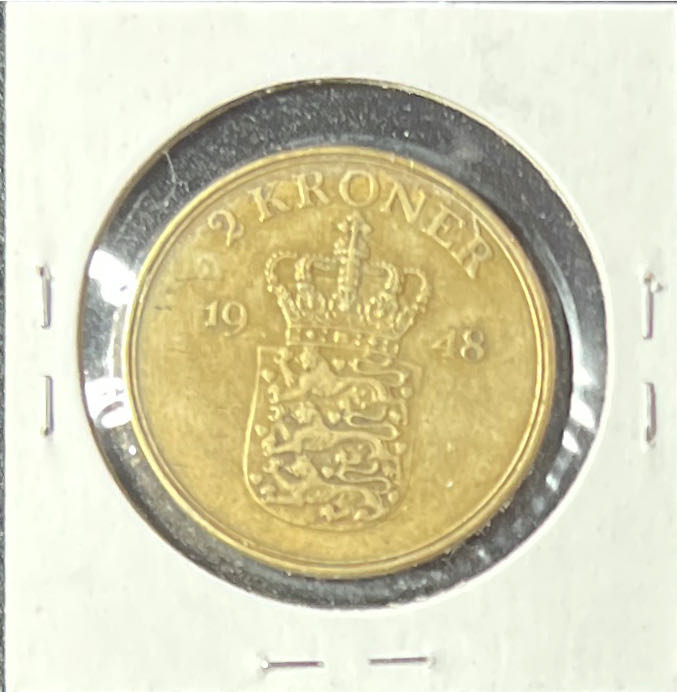 1948  Denmark 2 Kroner   coin collectible - Main Image 2