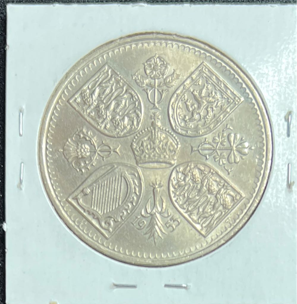 1953 Great Britain Crown KM#894  coin collectible - Main Image 2