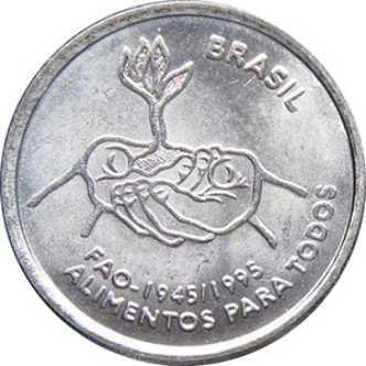 Brazil (1995) - 10 Centavos (FAO) [R$]  coin collectible - Main Image 2