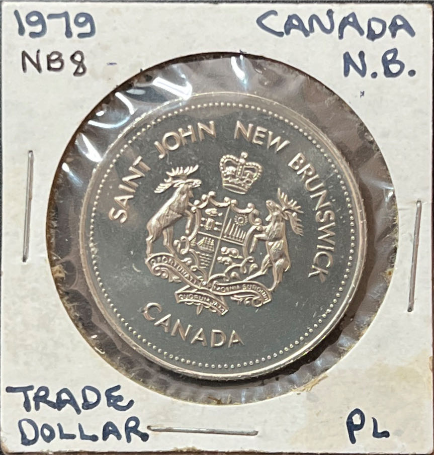 1979 Saint John NB Trade Dollar Token New Brunswick Loyalist Days Canada coin collectible - Main Image 2
