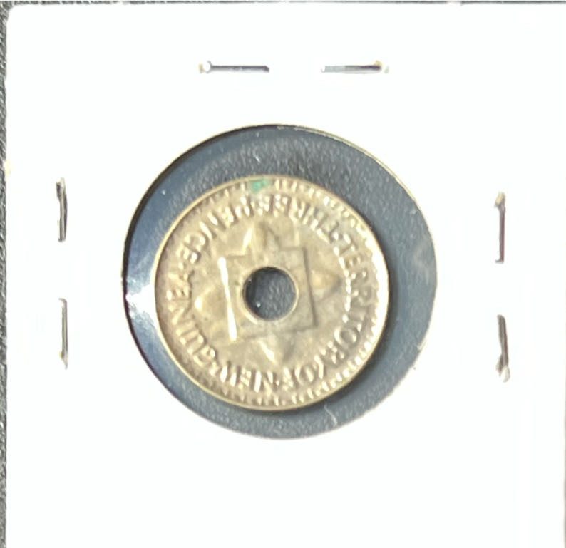1944 NEW GUINEA 3 Pence UNC Australian Territory  coin collectible - Main Image 2