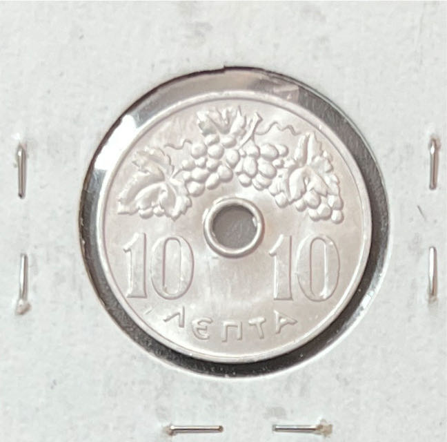 1964 Greece 10 lepta Coin UNC  coin collectible - Main Image 2