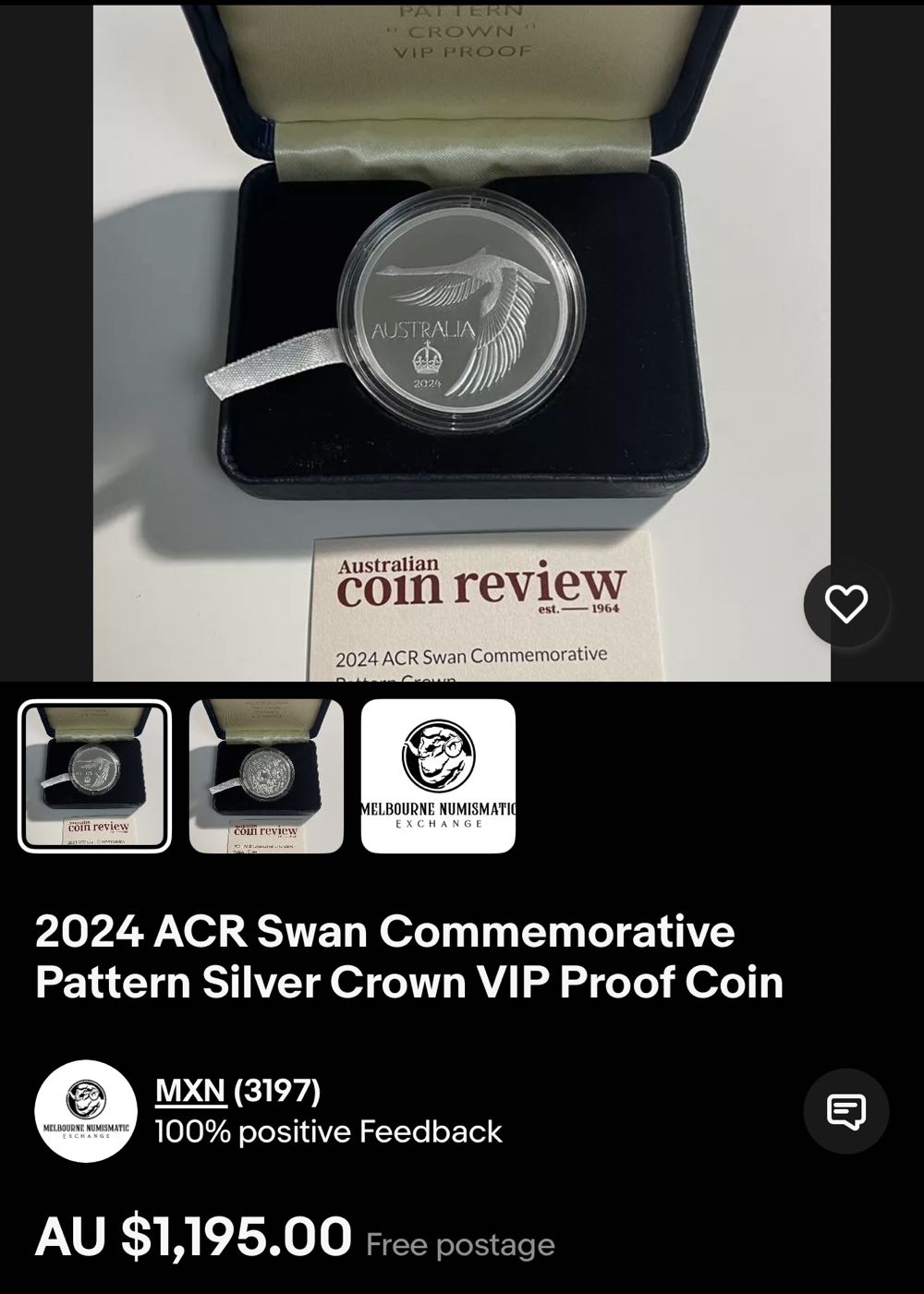 2024 Swan Pattern - VIP PROOF  coin collectible - Main Image 4