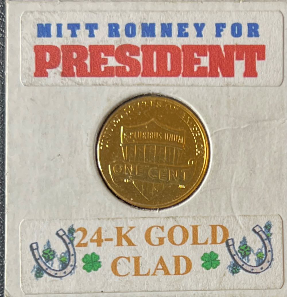 Mitt Romney Campaign Cent  coin collectible - Main Image 2