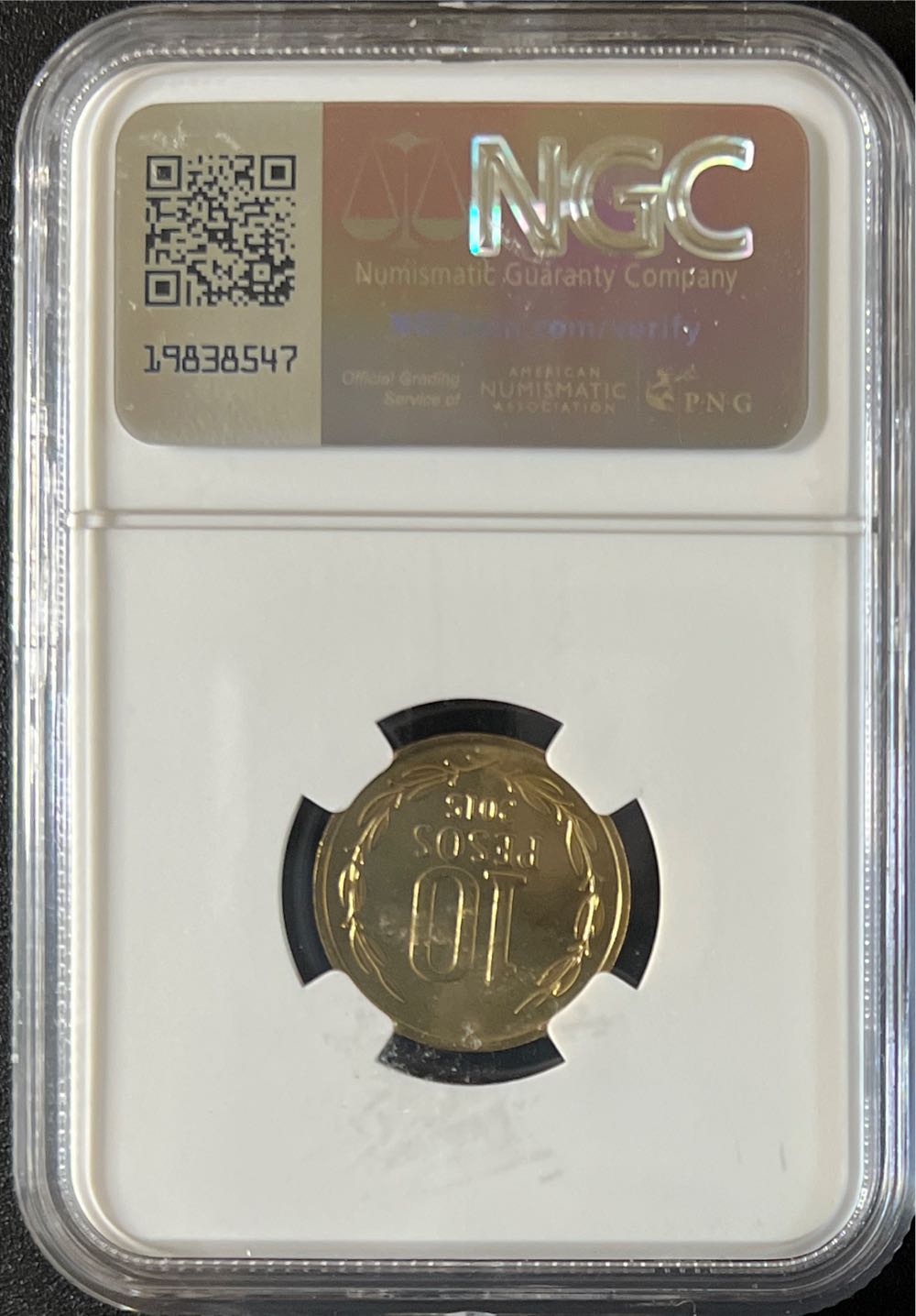 2015SO Chile 10P Brilliant Uncirculated NGC Coins  coin collectible - Main Image 2