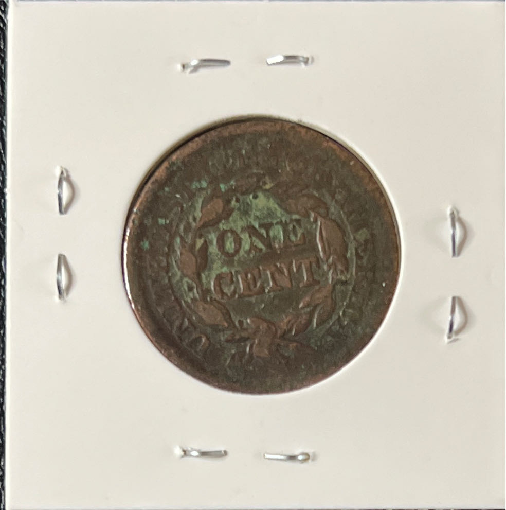 1851 Large Cent Penny  coin collectible - Main Image 2