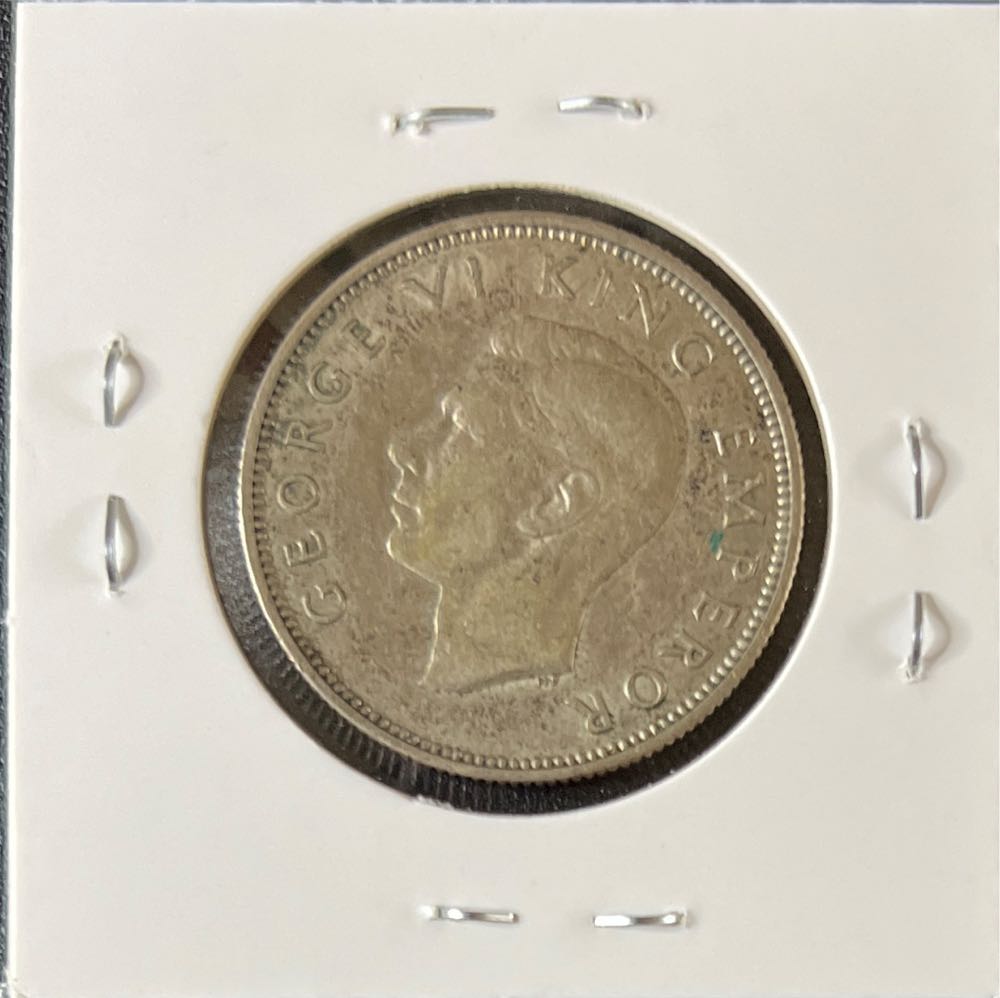 1937 New Zealand One Florin .500 Silver Coin  coin collectible - Main Image 2