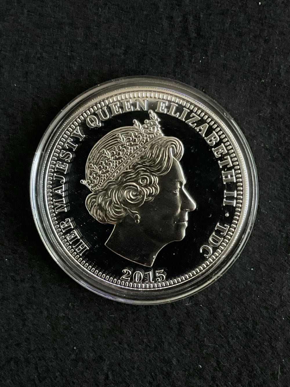 Sir Winston Churchill Commemorative Five Crowns Coin  coin collectible - Main Image 2