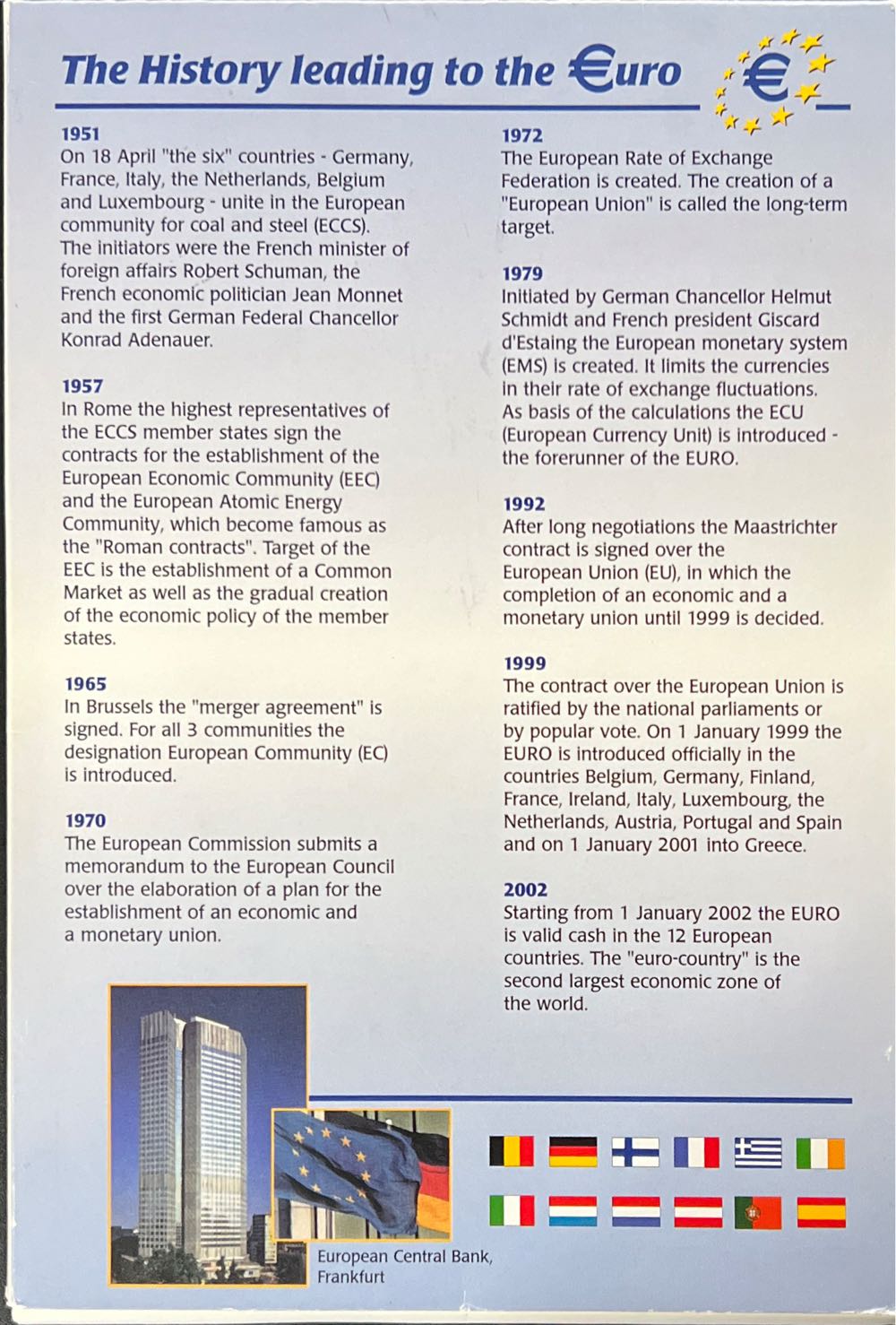 2002 Official 12 Country One Euro Coin Set  coin collectible - Main Image 3