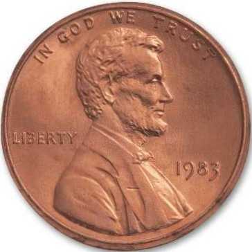 USA (1983) - 1 Cent [U$]  coin collectible - Main Image 2