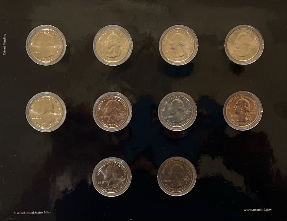 2012 America the Beautiful Quarters Uncirculated Coin Set in OGP  coin collectible - Main Image 3