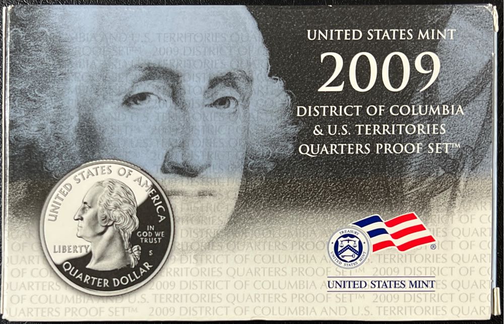 2009 S US Mint DC & US Territories Gem Proof Set OGP Box & Paperwork  coin collectible - Main Image 3