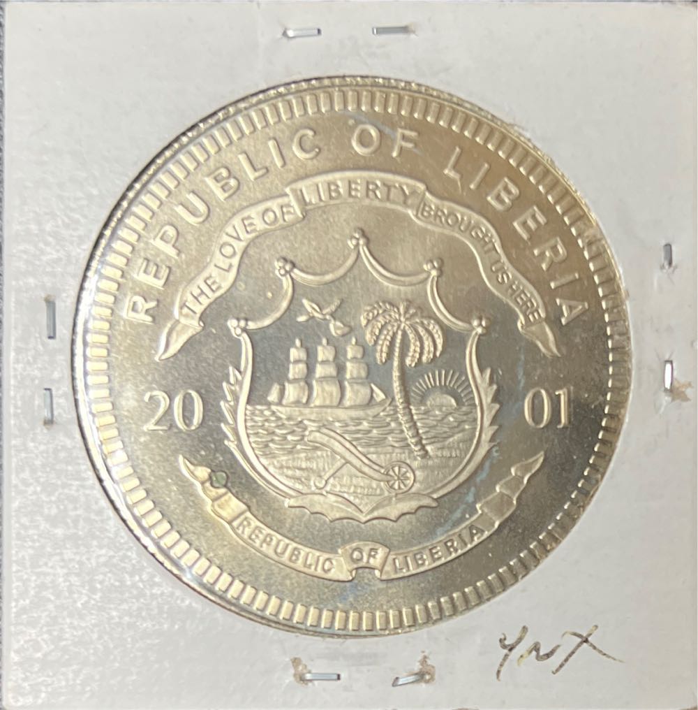 2001 Liberia $5 Bfaurfgard Fort Sumter 1861 UNCIRCULATED Coin  coin collectible - Main Image 2