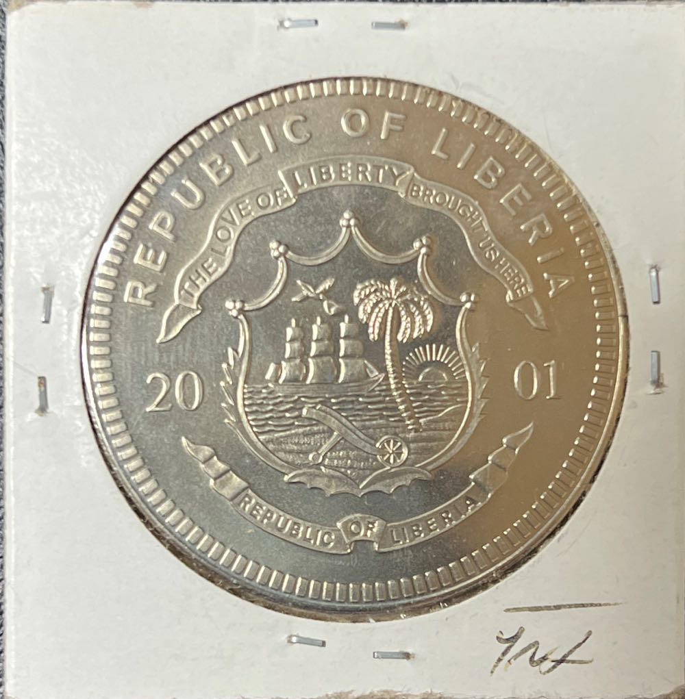 2001 Liberia $5 Bfaurfgard Fort Sumter 1861 UNCIRCULATED Coin  coin collectible - Main Image 4
