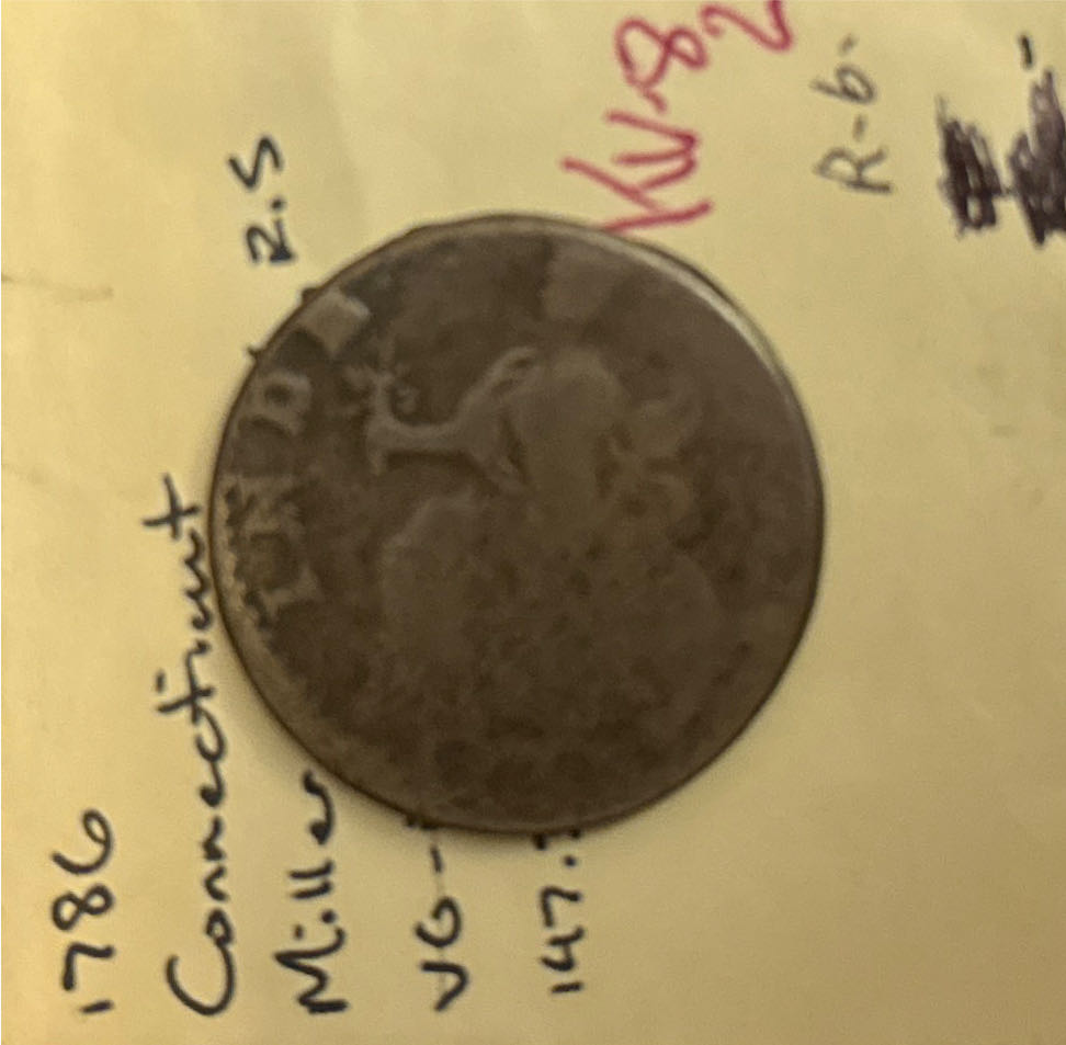 1786 Connecticut Copper  coin collectible - Main Image 2