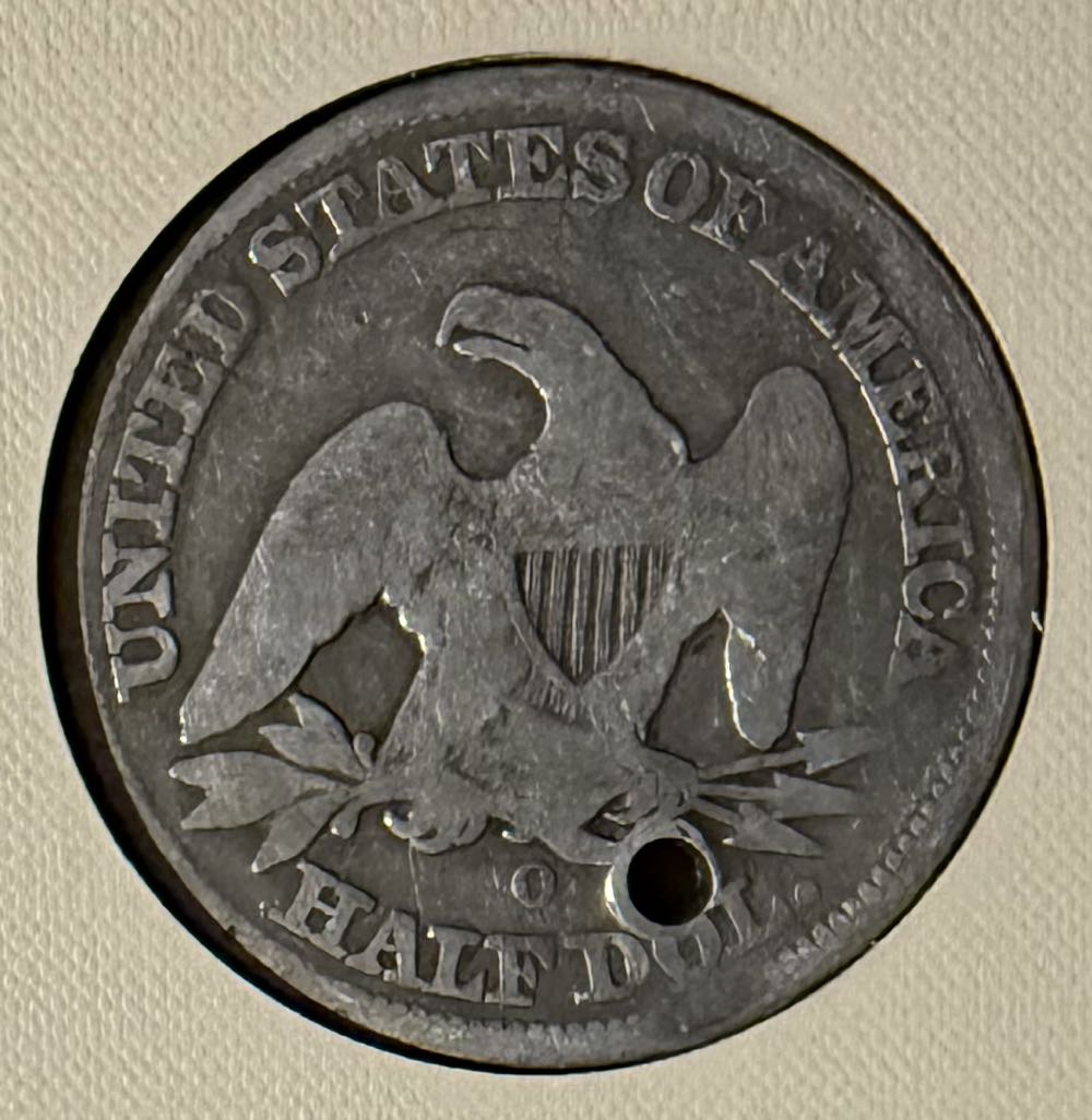 1854-O Seated Liberty Half Dollar  coin collectible - Main Image 2