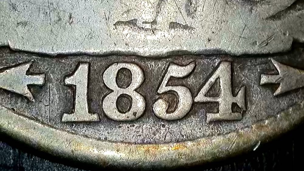 1854-O Seated Liberty Half Dollar  coin collectible - Main Image 3