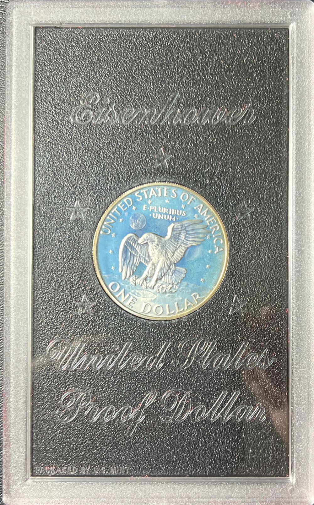 1972 S Eisenhower Proof Brown Box 40% Silver Ike Dollar (OGP)  coin collectible - Main Image 2