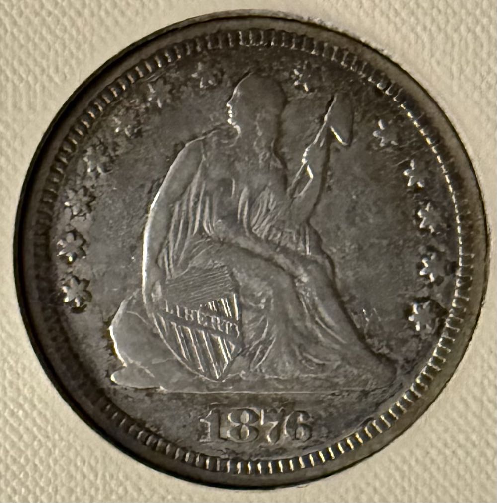 1876 Seated Liberty Quarter  coin collectible - Main Image 2