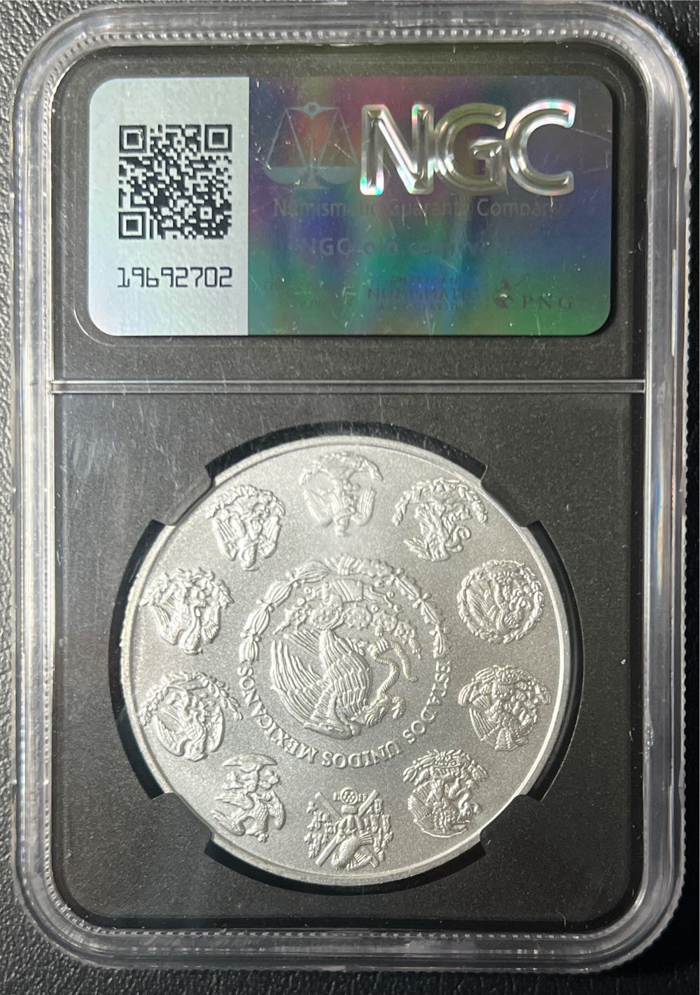 2023 Mexico 1oz Silver Libertad NGC MS69 - Back Core Flag Label w/Black Case  coin collectible - Main Image 2