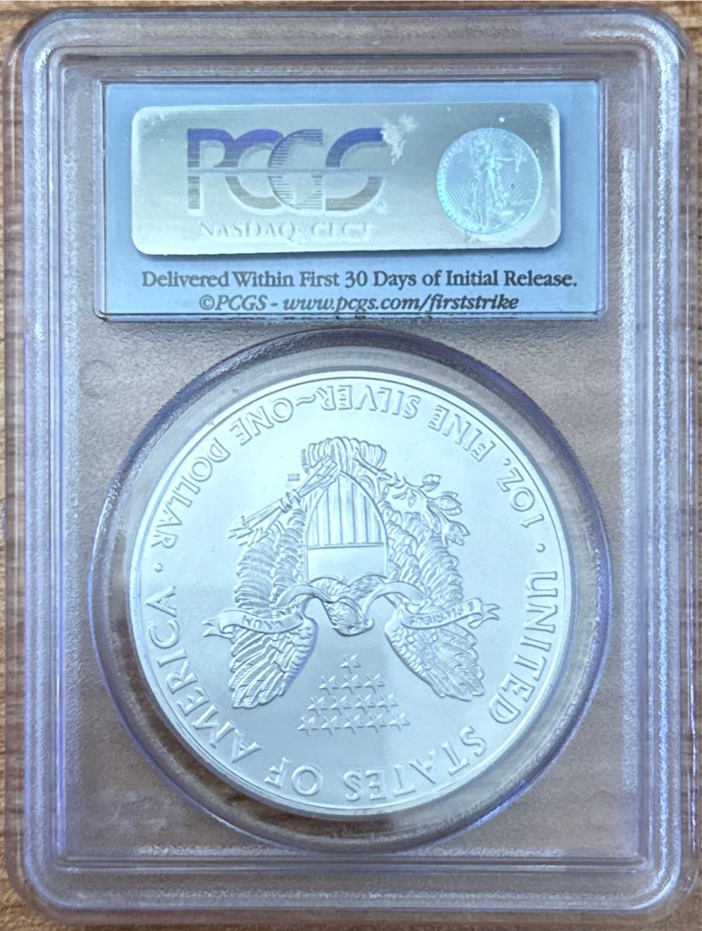 2009 Silver Eagle MS70  coin collectible - Main Image 2