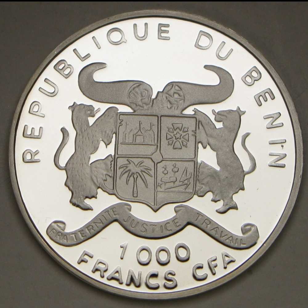 BENIN 1000 Francs 2000 - History Of Transportation - Railway  coin collectible - Main Image 2