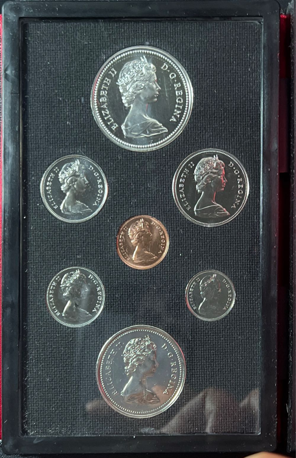 1975 Canada Double Dollar Set. 7 Coins Cent to Silver Dollar Mint Set.  coin collectible - Main Image 3