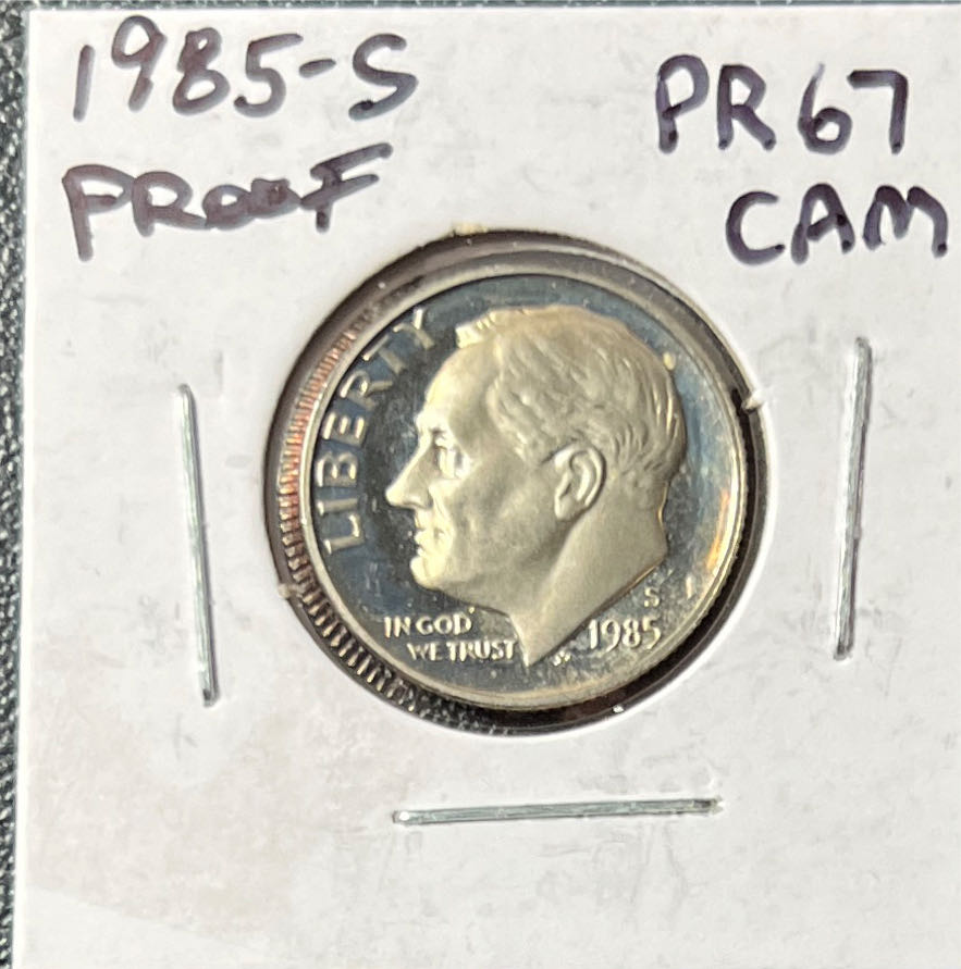 1985 S Roosevelt Dime  coin collectible - Main Image 1