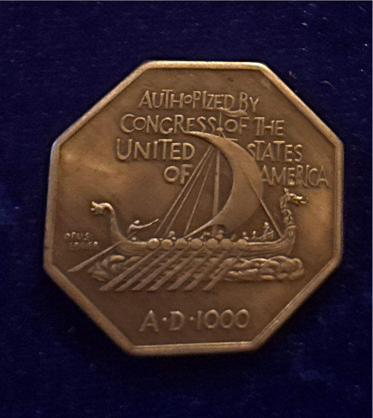 Norse American Centnnal  coin collectible - Main Image 2