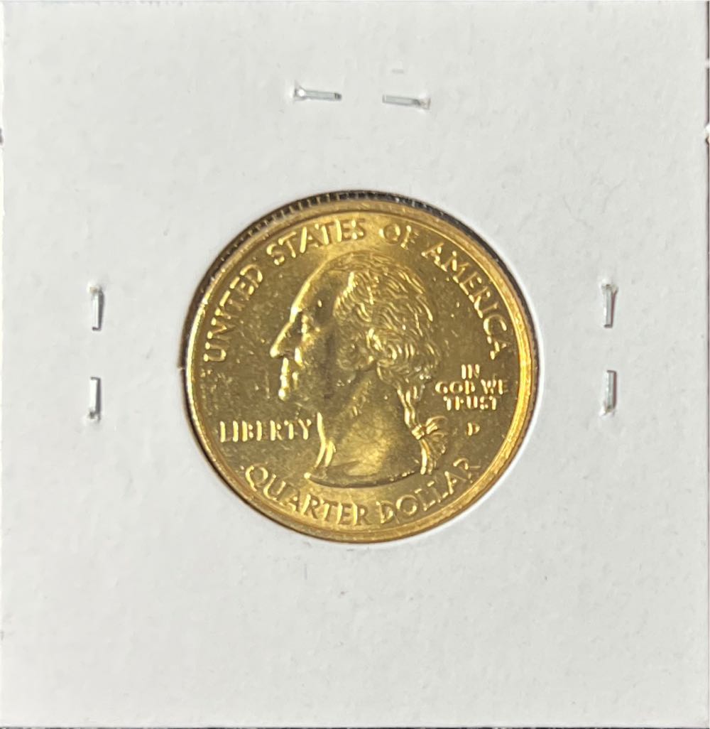 2002 D Indiana Washington Quarter  coin collectible - Main Image 2