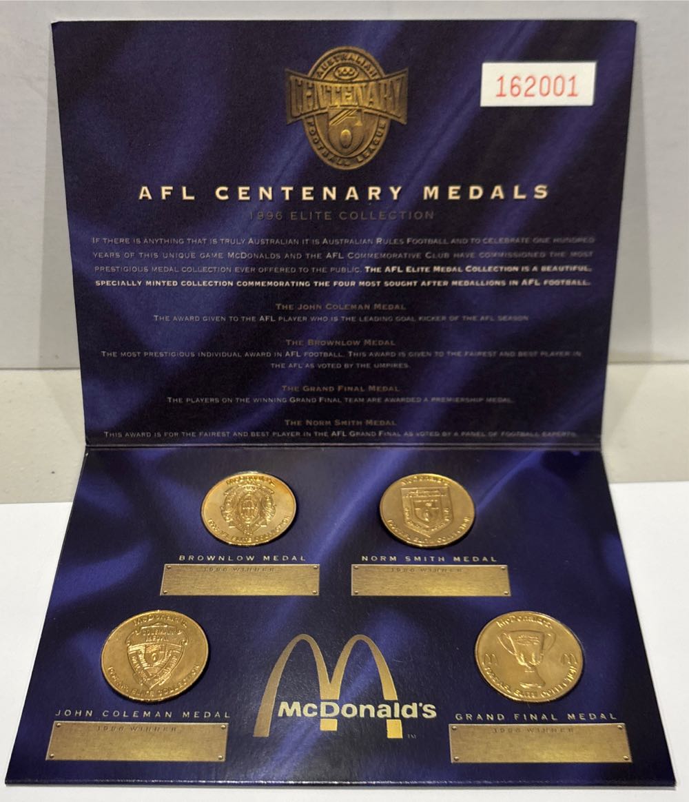 Mcdonalds AFL Centenary Medals Coin Set  coin collectible - Main Image 2