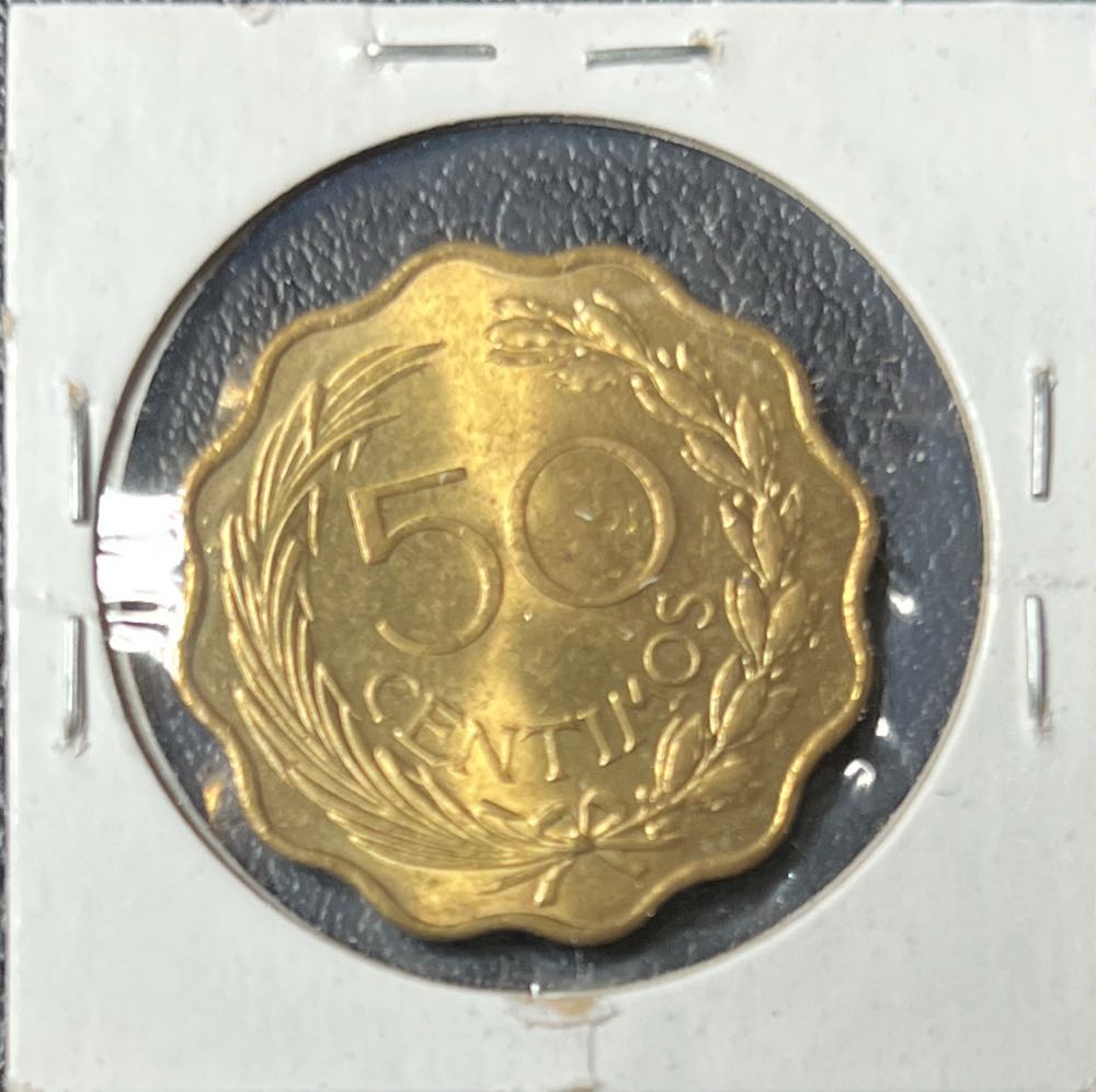 1953 Paraguay 50 Centimos  coin collectible - Main Image 2