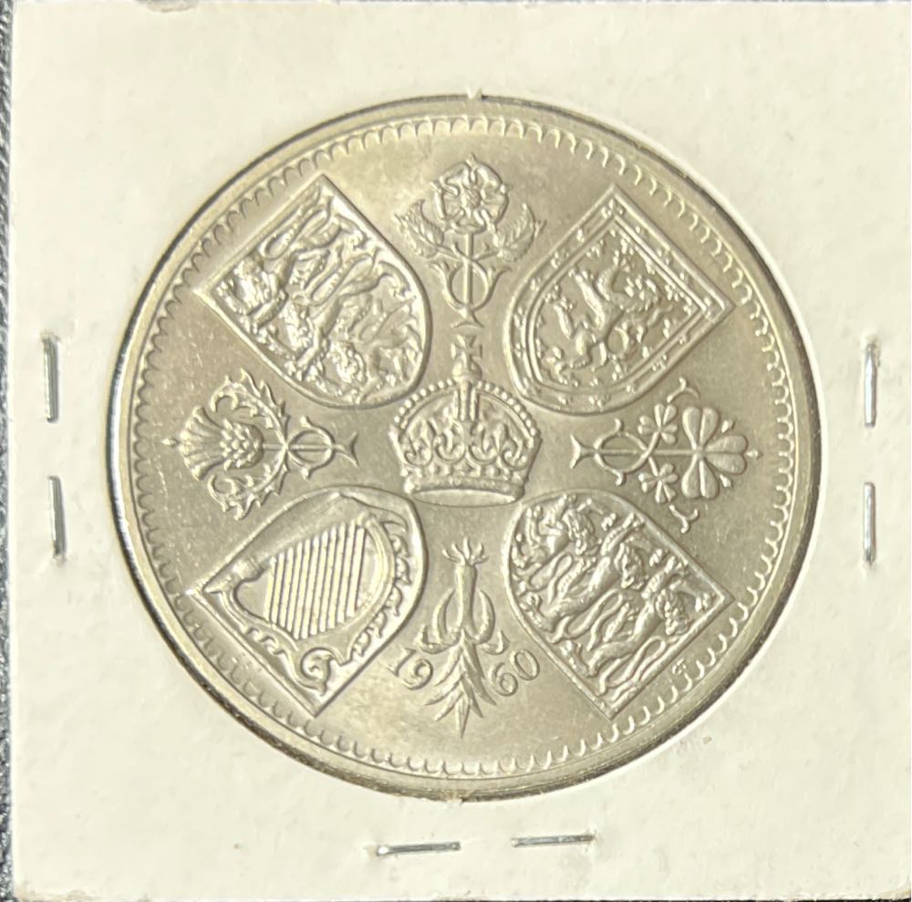 1960 Great Britain 1 Crown   coin collectible - Main Image 2