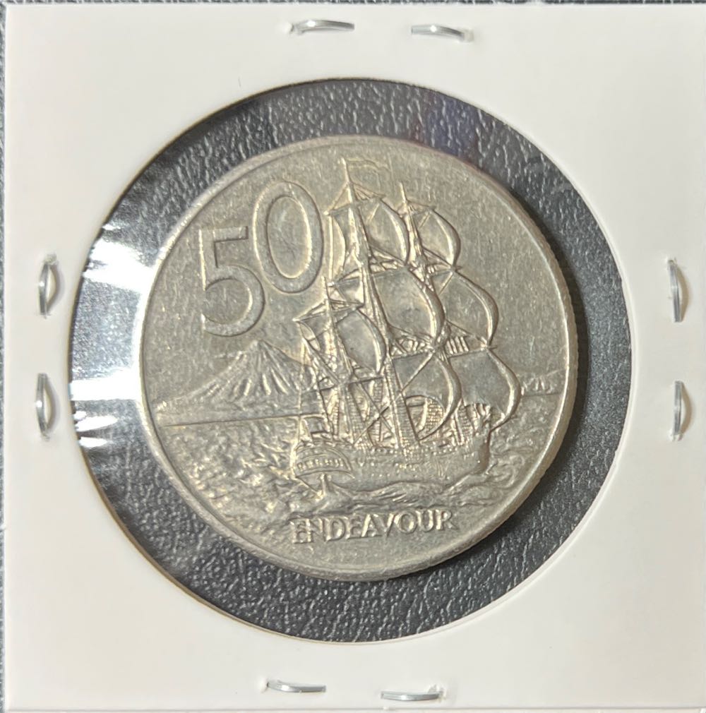 1980 New Zealand 50 Cent  coin collectible - Main Image 2