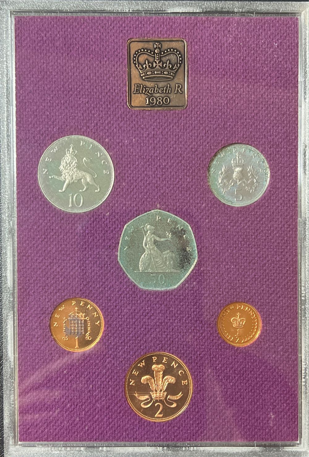 1980 Great Britain Northern Ireland Proof Set Royal Mint 6 coin  coin collectible - Main Image 2