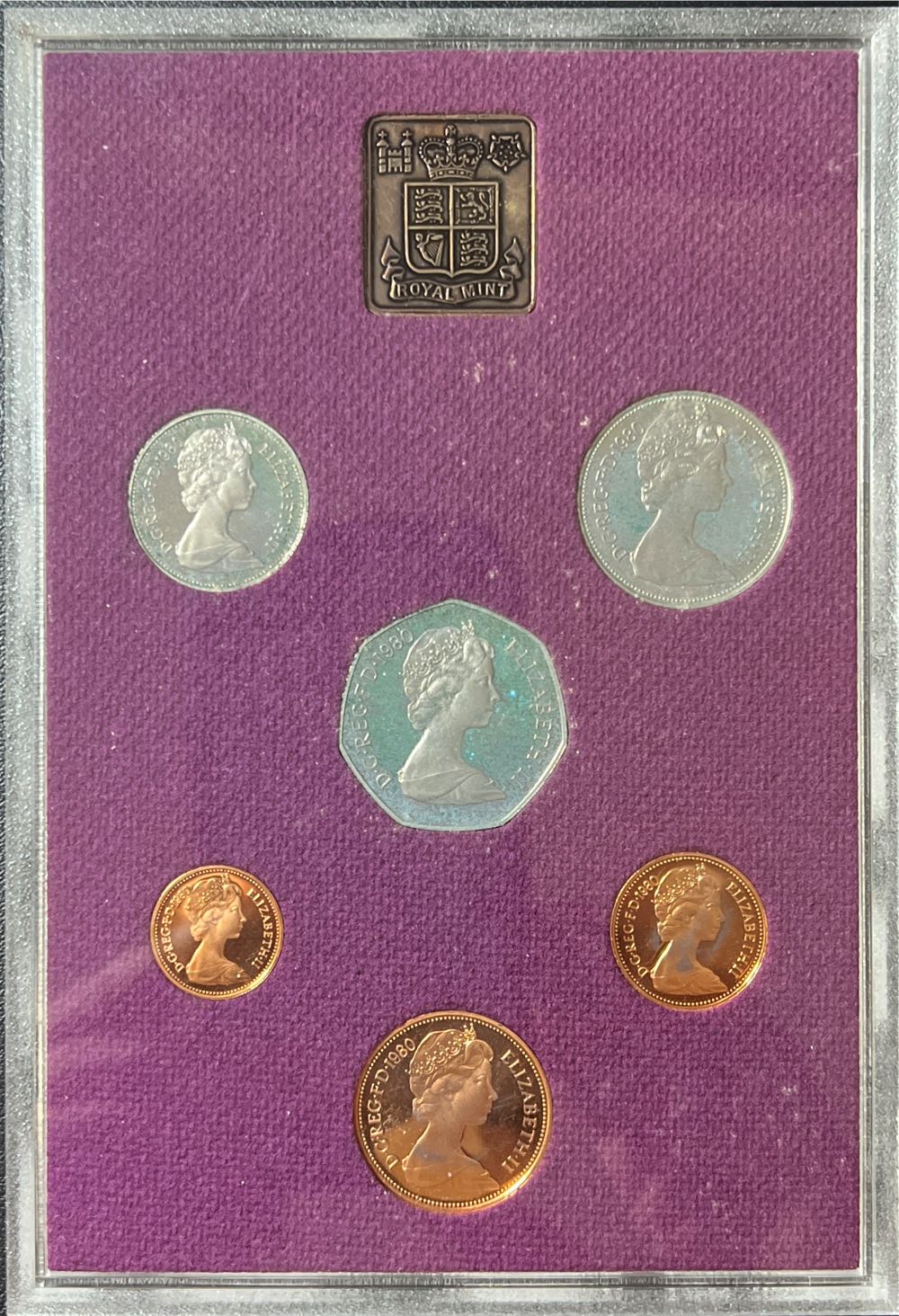 1980 Great Britain Northern Ireland Proof Set Royal Mint 6 coin  coin collectible - Main Image 3