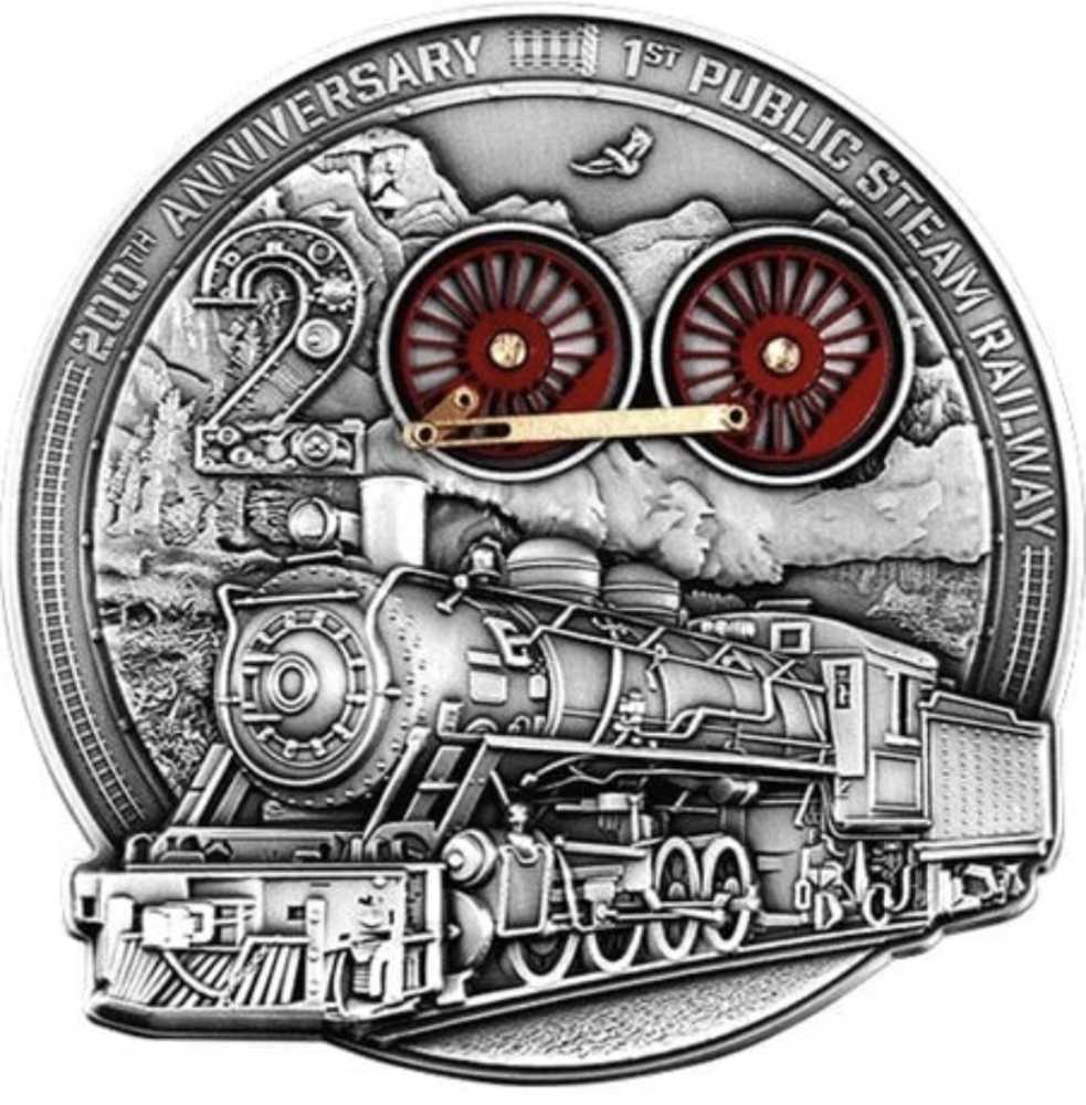 Barbados 200th Ann. of the Public Steam Railway  coin collectible - Main Image 1