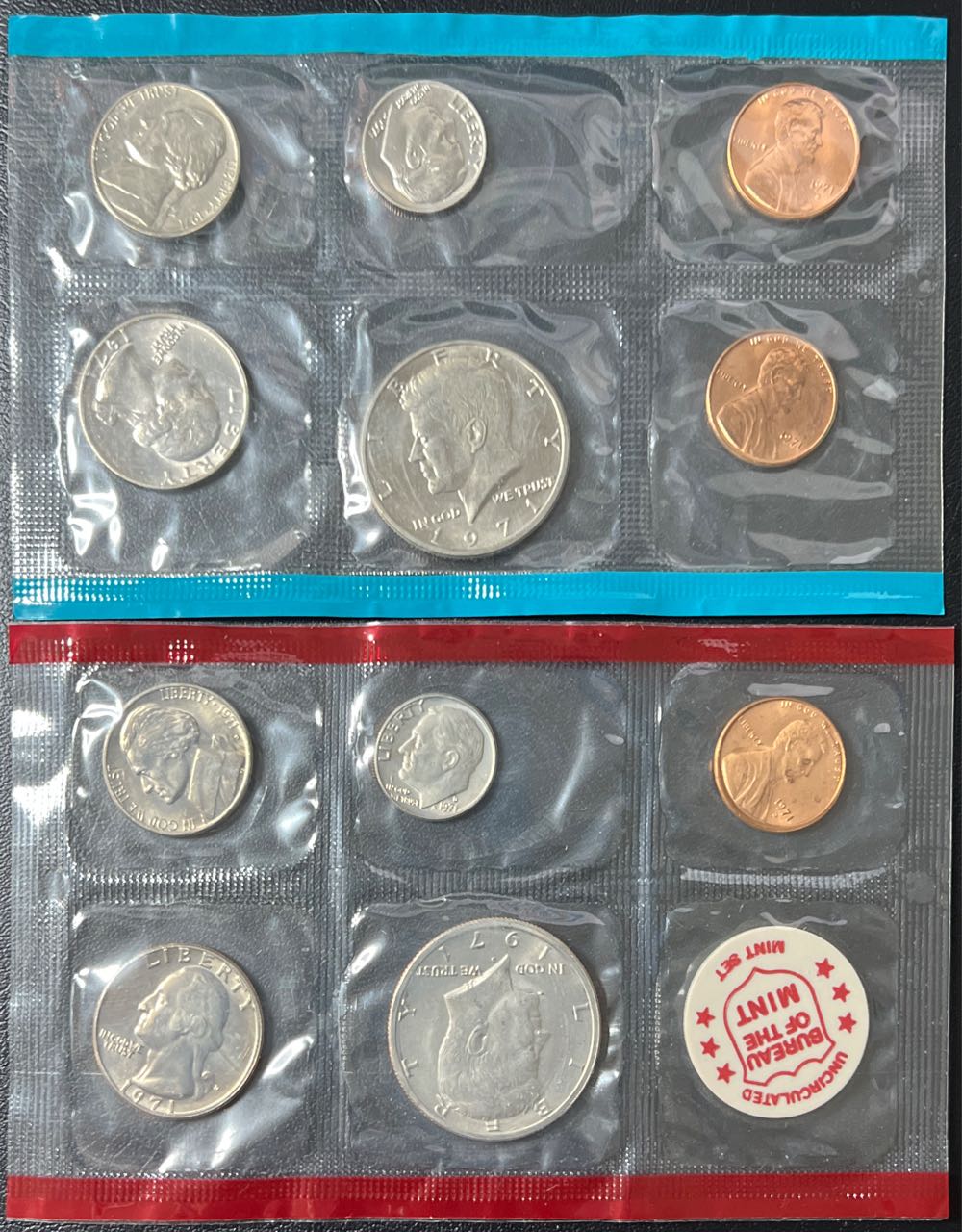 1971 US Uncirculated Mint Coin Set  coin collectible - Main Image 2