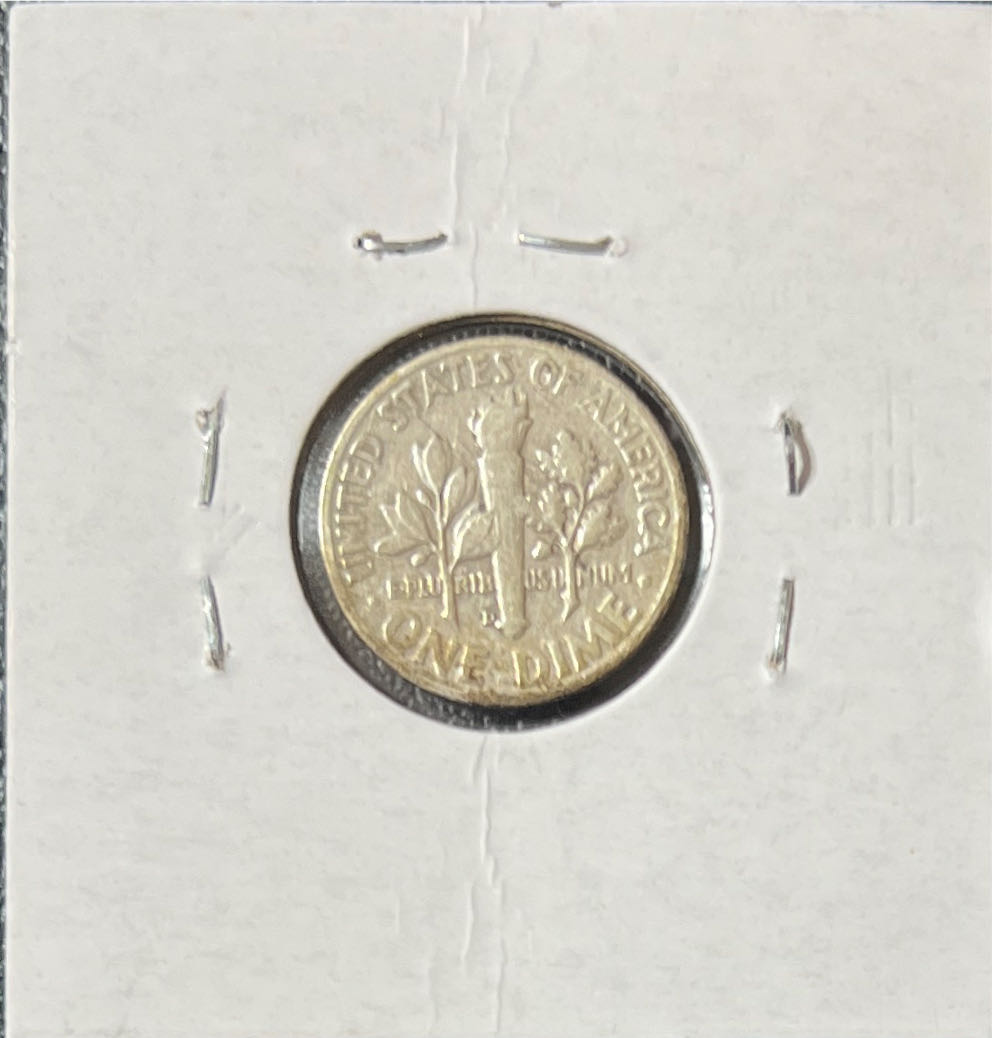 1947 D Roosevelt Dime   coin collectible - Main Image 2