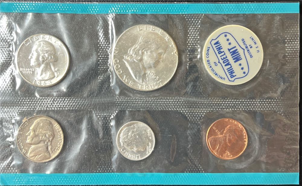 1963 US Uncirculated Mint Coin Set  coin collectible - Main Image 3