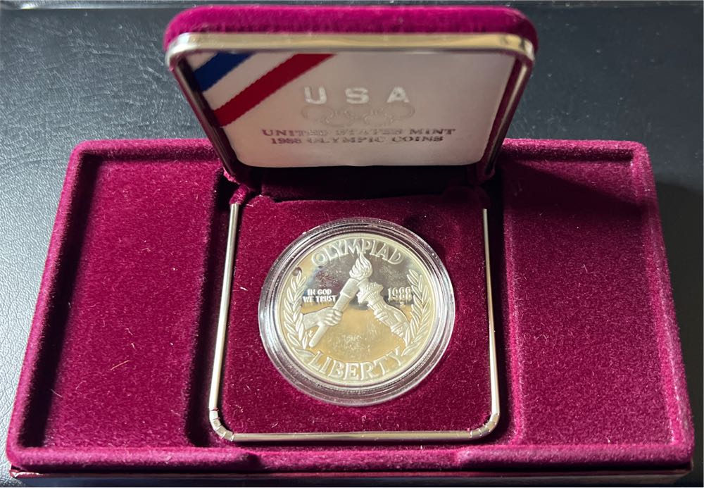 1988 US Mint Olympic Coin  coin collectible - Main Image 2